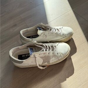 Golden Goose Hi Star White Sneakers